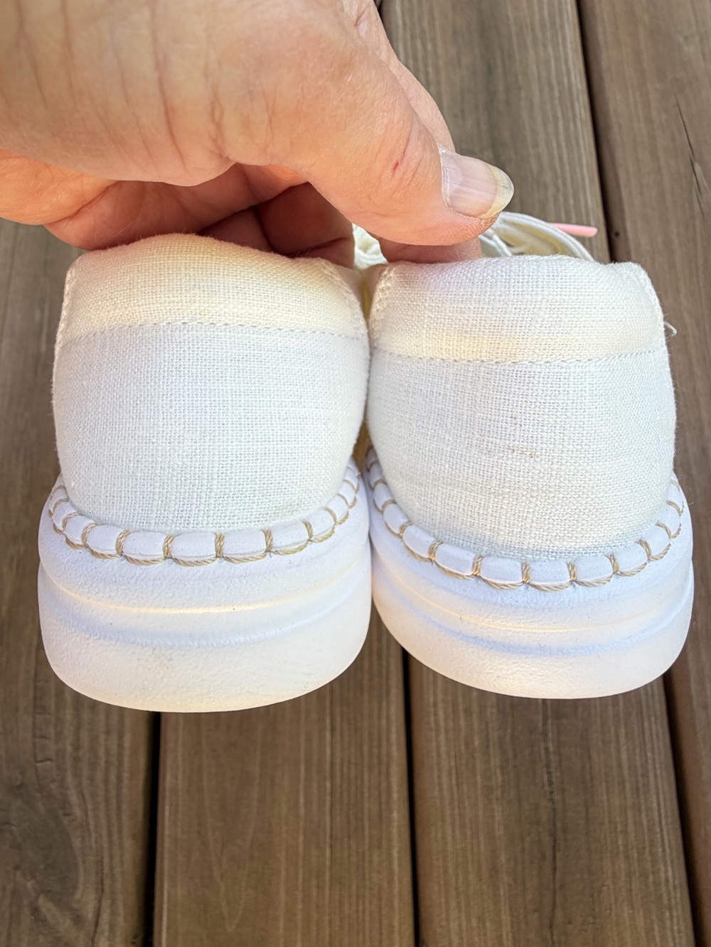 Hey Dude Women’s Wendy Sox Spark White Casual Slip On Shoes Size 7 Women's NWOT - Picture 5 of 9